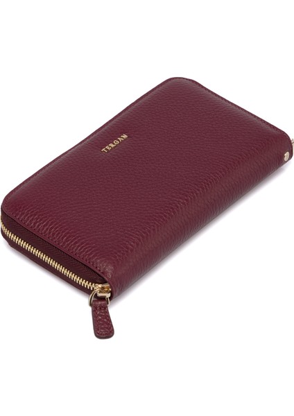 Bordo Hakiki Deri Kadın Cüzdan - S1CB00005734-M71 fiyatları