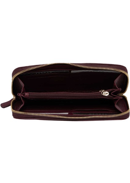 Bordo Hakiki Deri Kadın Cüzdan - S1CB00005734-M71