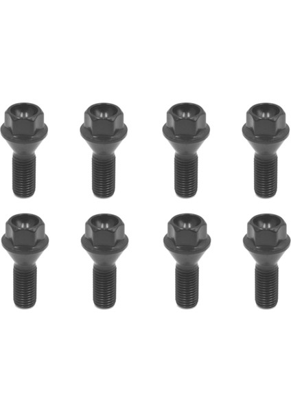 8 Adet Siyah Tekerlek Cıvata Pabuç Somun Bmw E30 E36 E46 E60 E90 36136781150 (Yurt Dışından)