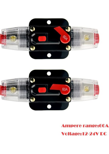 60A Devre Kesici Sistem Koruması Araba Deniz Teknesi Stereo Anahtar Ses Inverter Sistem Koruması Için 12-24V (Yurt Dışından) fiyatları