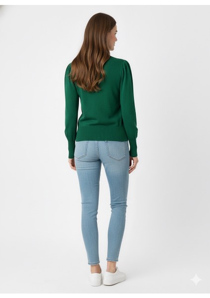 Kadın Yarım Balıkçı Triko Kazak 5688 modelleri