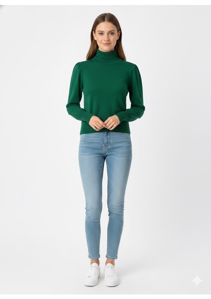 Kadın Yarım Balıkçı Triko Kazak 5688 fırsatları