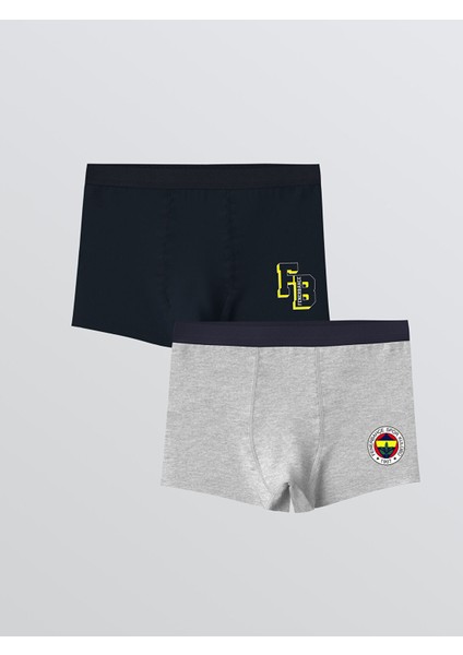 Yeni Sezon Fenerbahçe Baskılı Erkek Çocuk Boxer 2'li