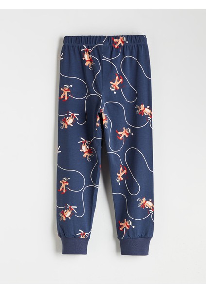 Yeni Sezon Yılbaşı Temalı Erkek Çocuk Pijama Takımı indirimleri