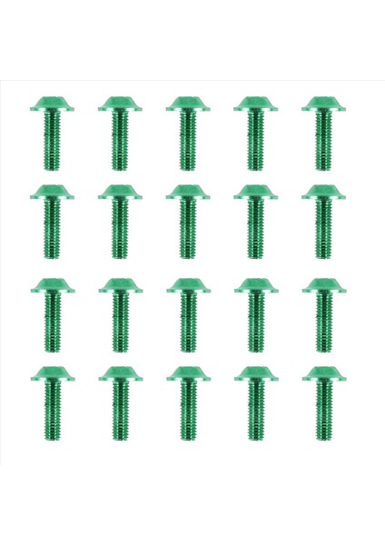 20 Pcs Yeşil Alüminyum Alaşım Motosiklet Altıgen Cıvatalar Vidalar M6 (Yurt Dışından) modelleri