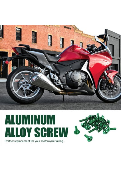 20 Pcs Yeşil Alüminyum Alaşım Motosiklet Altıgen Cıvatalar Vidalar M6 (Yurt Dışından) indirimleri
