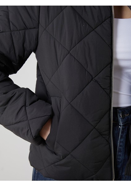 Yeni Sezon Dik Yaka Kadın Şişme Mont modelleri