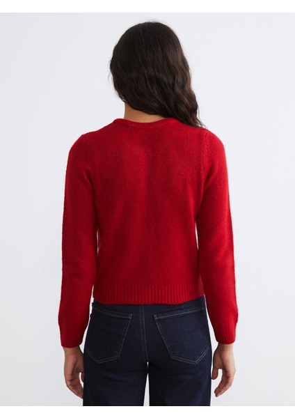 Yeni Sezon Bisiklet Yaka Kadın Triko Hırka fırsatları