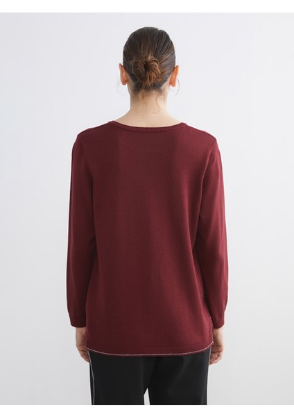 Yeni Sezon Bisiklet Yaka Çizgili Kadın Triko Kazak fırsatları