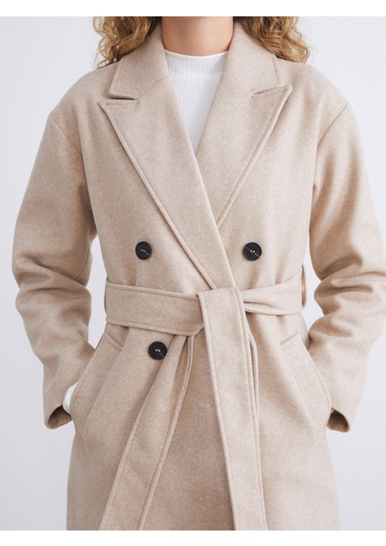 Yeni Sezon Ceket Yaka Kadın Kaşe Kaban modelleri