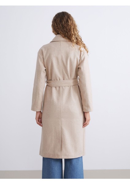 Yeni Sezon Ceket Yaka Kadın Kaşe Kaban indirimleri