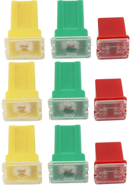 30 Pc Araba Sigorti Fmx Dişi Maxi Sigorta Çiftlik Düşük ve Uzun/std Şekil Çalıştırma Süresi 20A 30A 40A 50A 60A (Yurt Dışından)