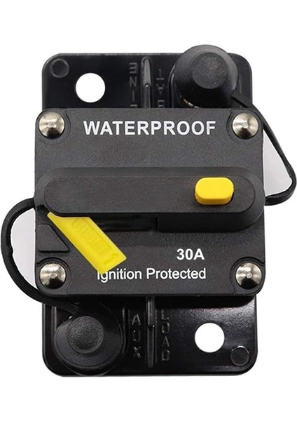 30 Amp Devre Kesici 12V- 48V Dc Motorlu Rv Deniz Tekne Araçları Sistem Koruması (30A) (Yurt Dışından)