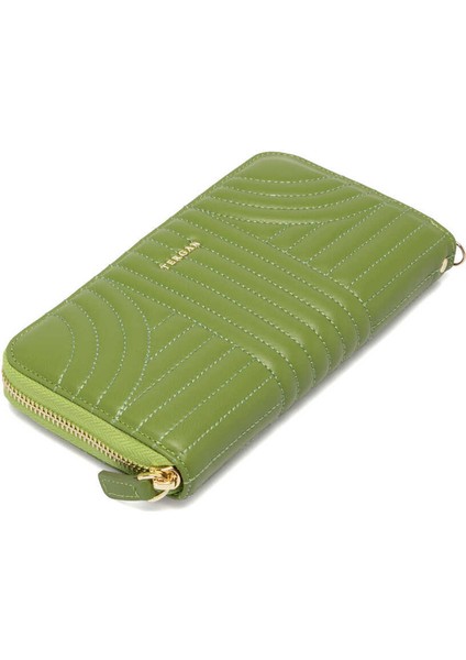 Yeşil Hakiki Deri Kadın Cüzdan - S1CB00005800-S7F fırsatları