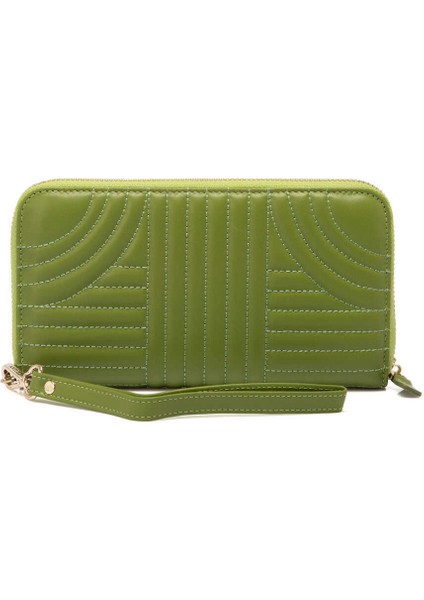 Yeşil Hakiki Deri Kadın Cüzdan - S1CB00005800-S7F