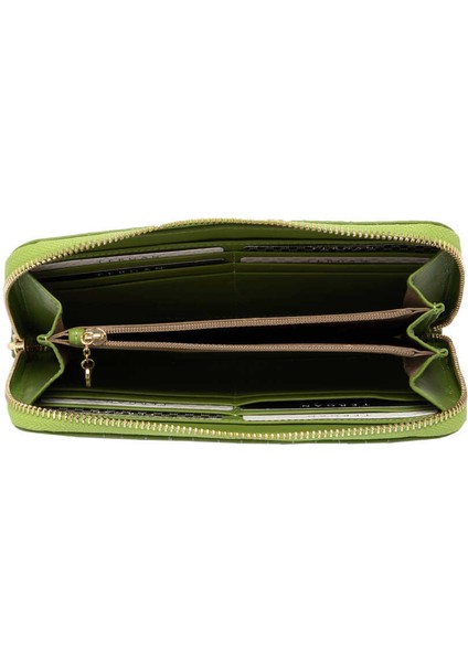Yeşil Hakiki Deri Kadın Cüzdan - S1CB00005800-S7F