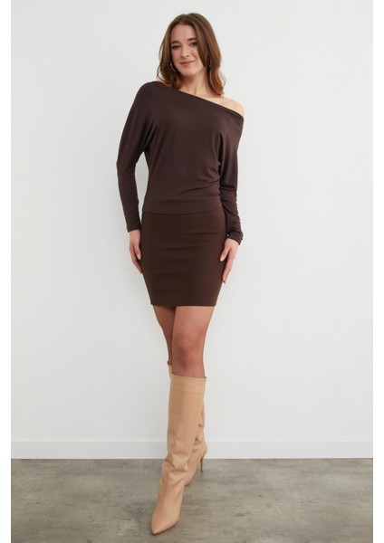 Basic Kayık Yaka Yarasa Kol Bluz modelleri