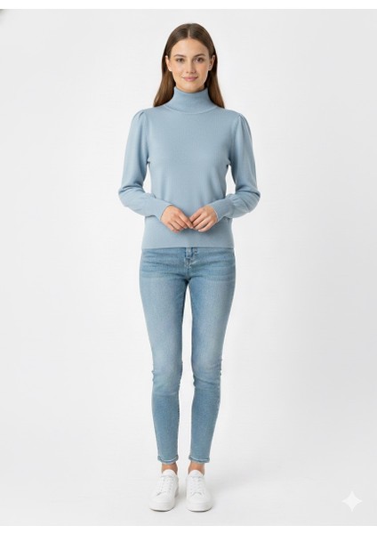 Kadın Yarım Balıkçı Triko Kazak 5688 fırsatları