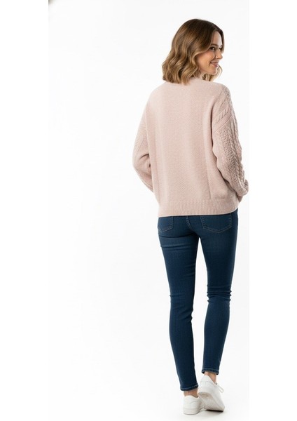 Kadın Saç Örgü Triko Kazak 7395 modelleri