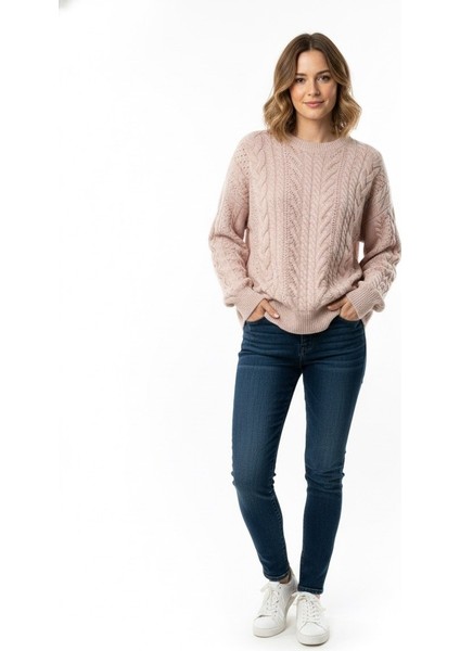 Kadın Saç Örgü Triko Kazak 7395 indirimleri