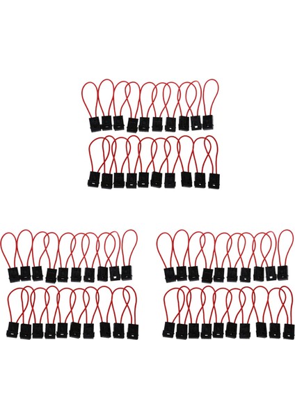 30A Tel Sıralı Sigorta Tutucu Blok Araba Tekne Kamyonu Için Siyah Kırmızı 60 Pcs (Yurt Dışından)