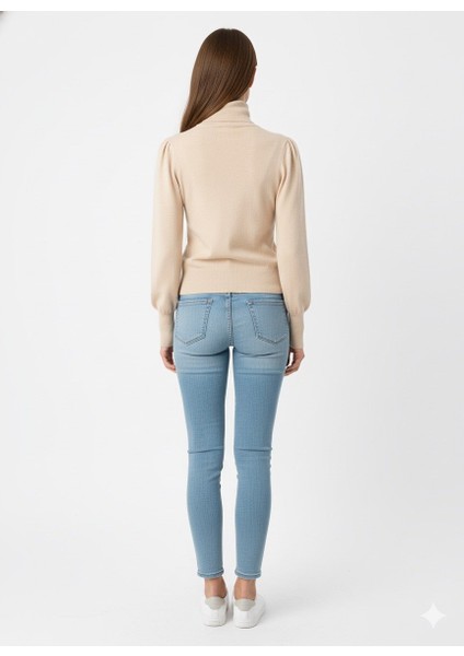 Kadın Yarım Balıkçı Triko Kazak 5688 modelleri