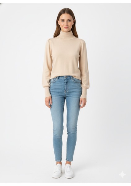 Kadın Yarım Balıkçı Triko Kazak 5688 fırsatları