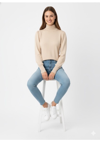 Kadın Yarım Balıkçı Triko Kazak 5688 indirimleri