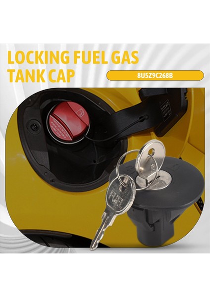 8U5Z9C268B Ford Edge Kaçış Kilitleme Yakıt Gaz Deposu Kapağı Lincoln Mks Için F-150 Mkt Mkx Mkz Merkür Mariner Için (Yurt Dışından) fırsatları