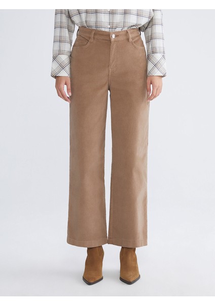 Yeni Sezon Yüksek Bel Kadife Kadın Pantolon fiyatları