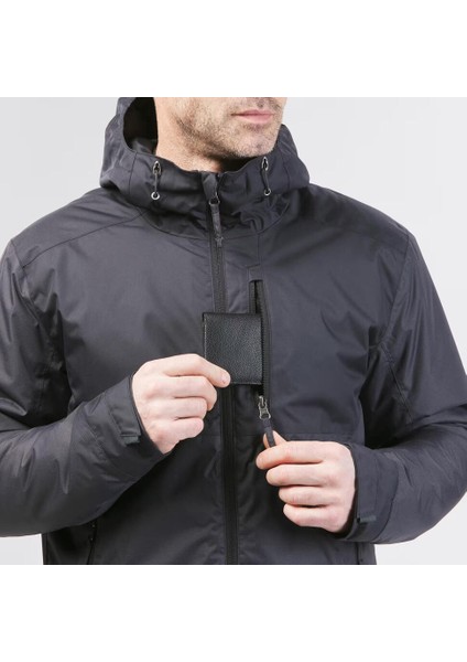 QUECHUA Erkek Outdoor Su Geçirmez Kar Montu - Siyah - SH100 Warm -10°C