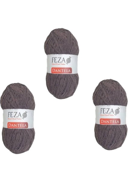 Kendinden Desenli Iplikdantela El Örgü Ipliği, 50 Gr, 200 M (3ADET)