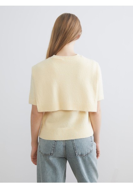 Yeni Sezon Bağlama Detaylı Bisiklet Yaka Kadın Triko Kazak fırsatları