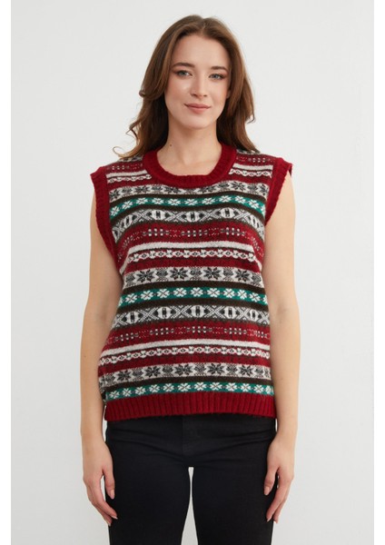 Yılbaşı Temalı Bisiklet Yaka Süveter modelleri