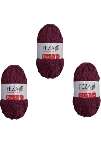 Kendinden Desenli Iplikdantela El Örgü Ipliği, 50 Gr, 200 M (3ADET)