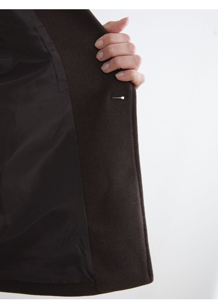 Yeni Sezon Kruvaze Yaka Kadın Kaşe Kaban fırsatları