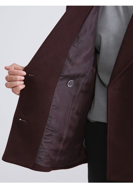 Yeni Sezon Kruvaze Yaka Kadın Kaşe Kaban fırsatları