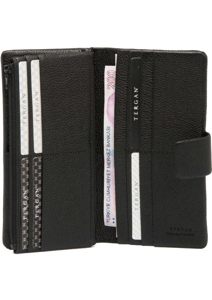 Siyah Hakiki Deri Kadın Cüzdan - S1CB00005727-A6F