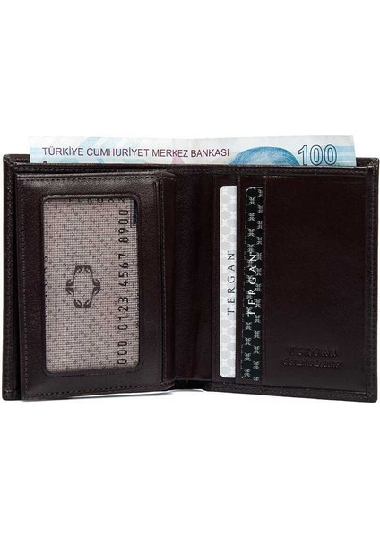 Kahve Hakiki Deri Erkek Cüzdan - S1CE00001503-B07