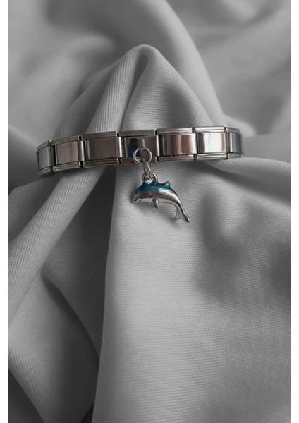 Italyan Charm Bileklik Charmı Şans Yunus Model 1 Adet modelleri