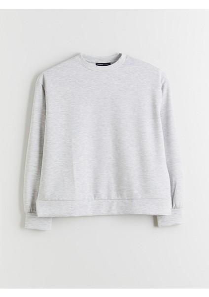 Yeni Sezon Bisiklet Yaka Oversize Kadın Sweatshirt indirimleri