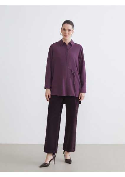 Yeni Sezon Standart Fit Kadife Kadın Pantolon