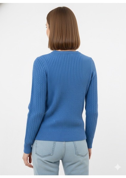 Kadın Saç Örgü Kazak 5608 modelleri