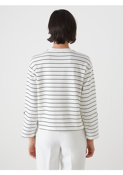 Yeni Sezon Bisiklet Yaka Çizgili Kadın Tişört fırsatları