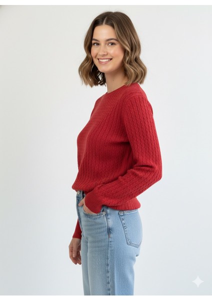 Kadın Saç Örgü Kazak 5608 fiyatları