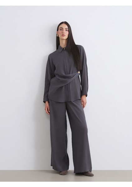 Yeni Sezon Beli Lastikli Modal Karışımlı Kadın Pantolon