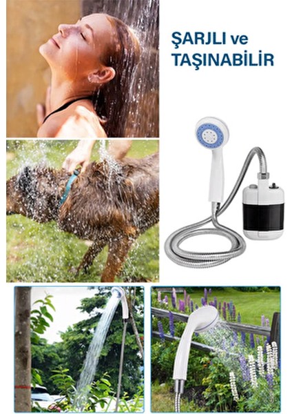 Şarjlı Portatif Taşınabilir Duş