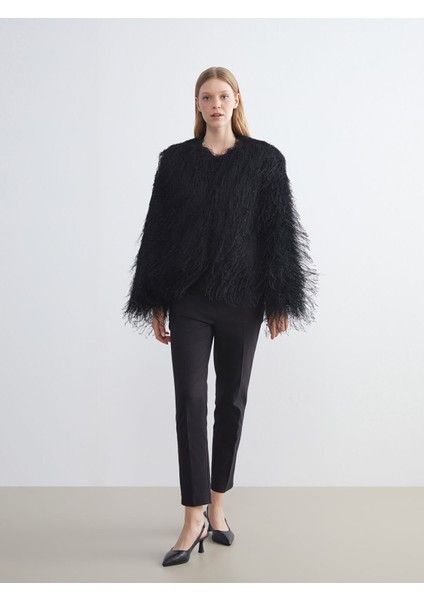 Yeni Sezon Bisiklet Yaka Püsküllü Ceket fiyatları