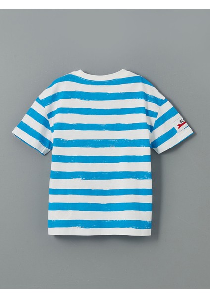 Yeni Sezon Bisiklet Yaka Çizgili Erkek Çocuk Tişört 2'li indirimleri