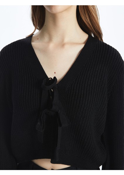 Yeni Sezon V Yaka Kadın Triko Hırka modelleri